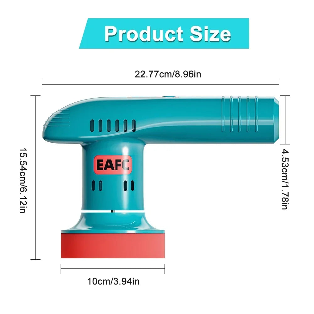 EAFC 4500mAh Portable Electric Polisher Multi-Function For Tile Marble Car Detailing Waxing Sealing 3-Speed Adjustment Polisher