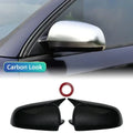2PCS Black Side Wing Mirror Caps for Audi A3 S3 8P 05-08 A4 S4 B6 B7 8E 8H A6 S6 C6 4F Sticking Mirror Shell Covers