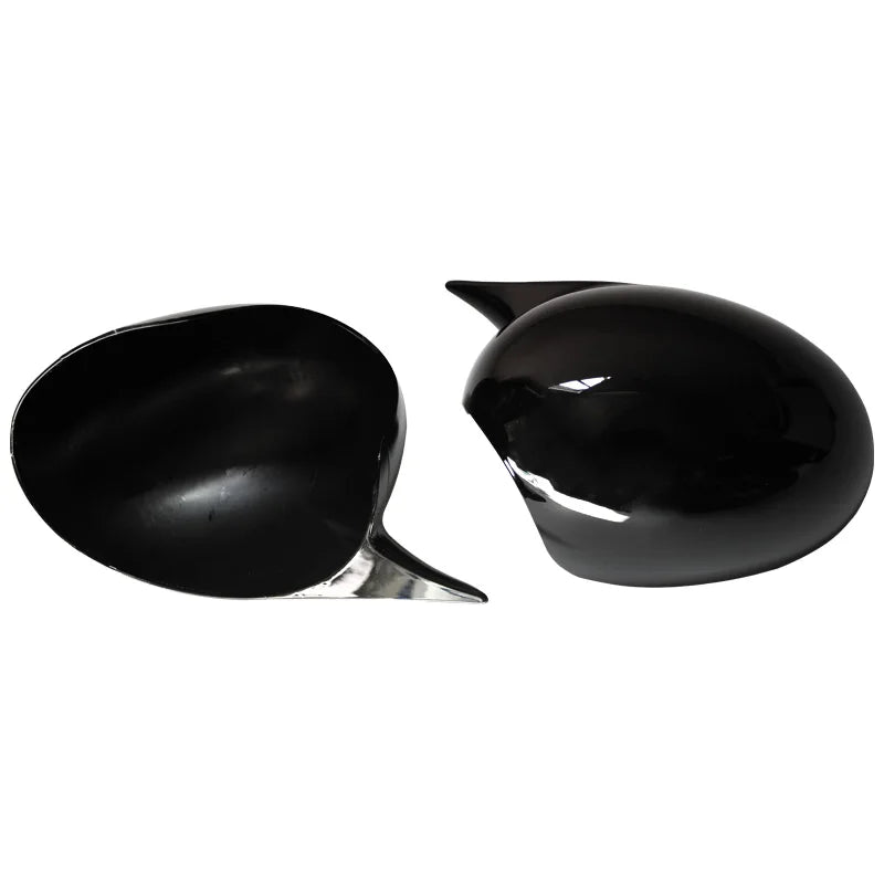 2pcs Rearview Mirror Caps Cover Glossy Black Sticking For BMW MINI COOPER R55 R56 R57 R58 R60