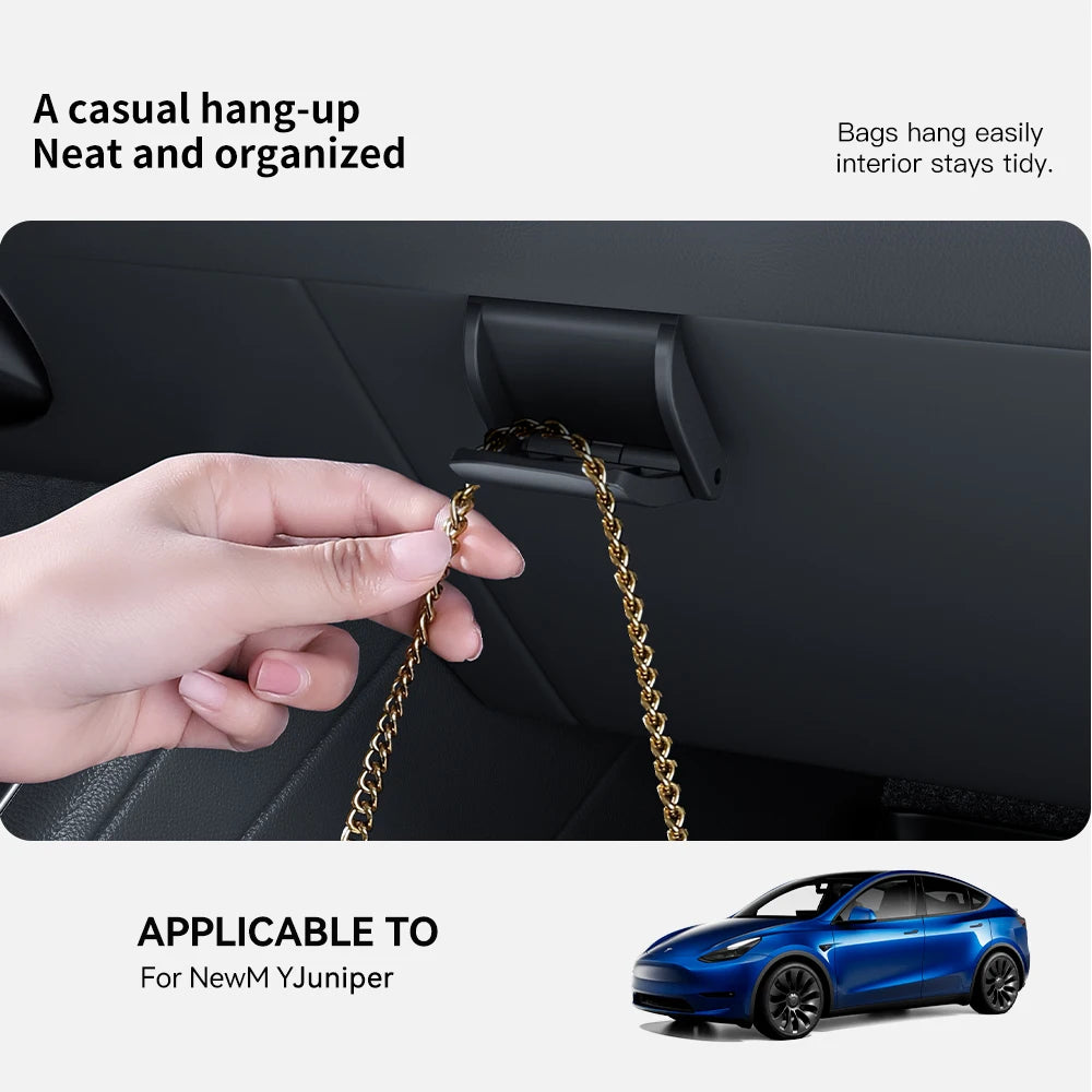 YZ For New Tesla Model 3/Y Highland Juniper Glove box Car Hooks ABS Storage Holder Tesla Model 3 Car Dedicated  Accessories