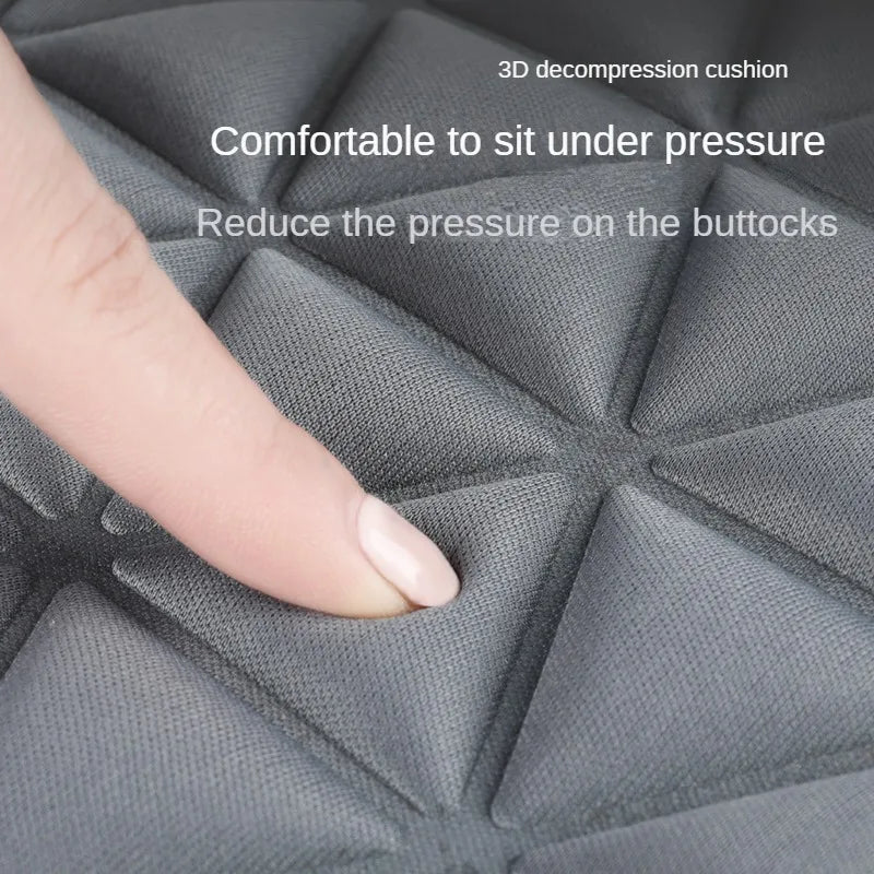 Breathable Fabric Car Seat Cover 3D Triangular Concave Convex Hip Massage Cover General Car Seat Cushion, Sof, Non-Slip, Durable
