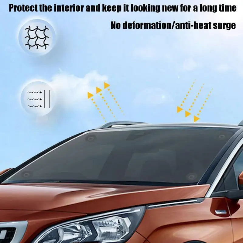 Car Retractable Sun Shade Truck Window Roller Blinds Front/Rear Shutter Car Interior Accessories Car Anti UV Sun Visor Protector