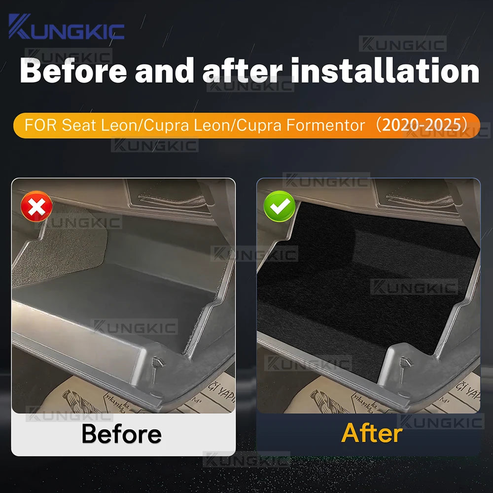 Italian Premium Suede For Seat Leon MK4 Cupra Leon Cupra Formentor 2020 2021 2022 2023 2024 2025 Car Co-Pilot Toolbox Sticker