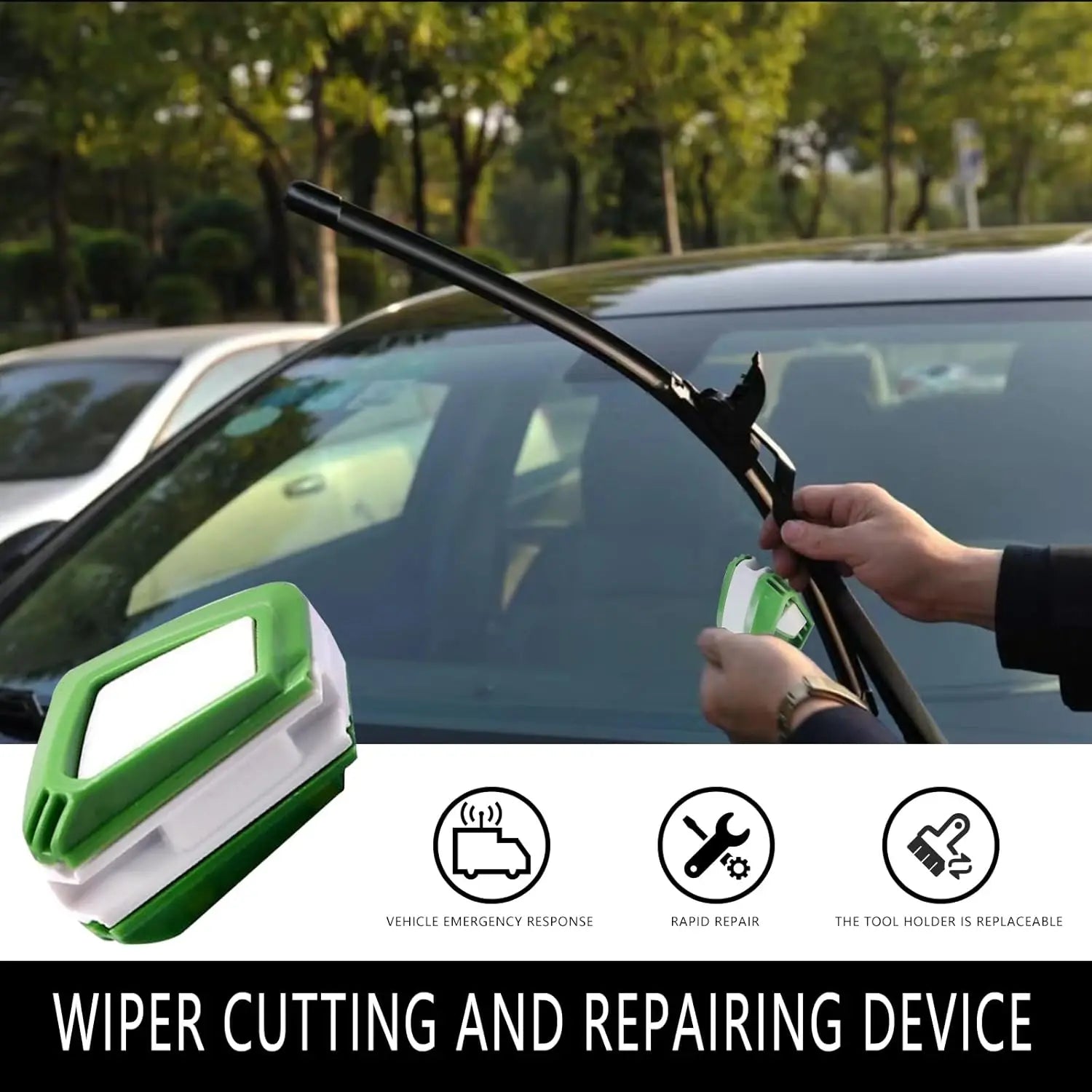 Car Wiper Universal Repair Tool Windscreen Wiper Blade Wiperblade Cutter Rubber Regroove Tool Trimmer Restorer Car Accessories