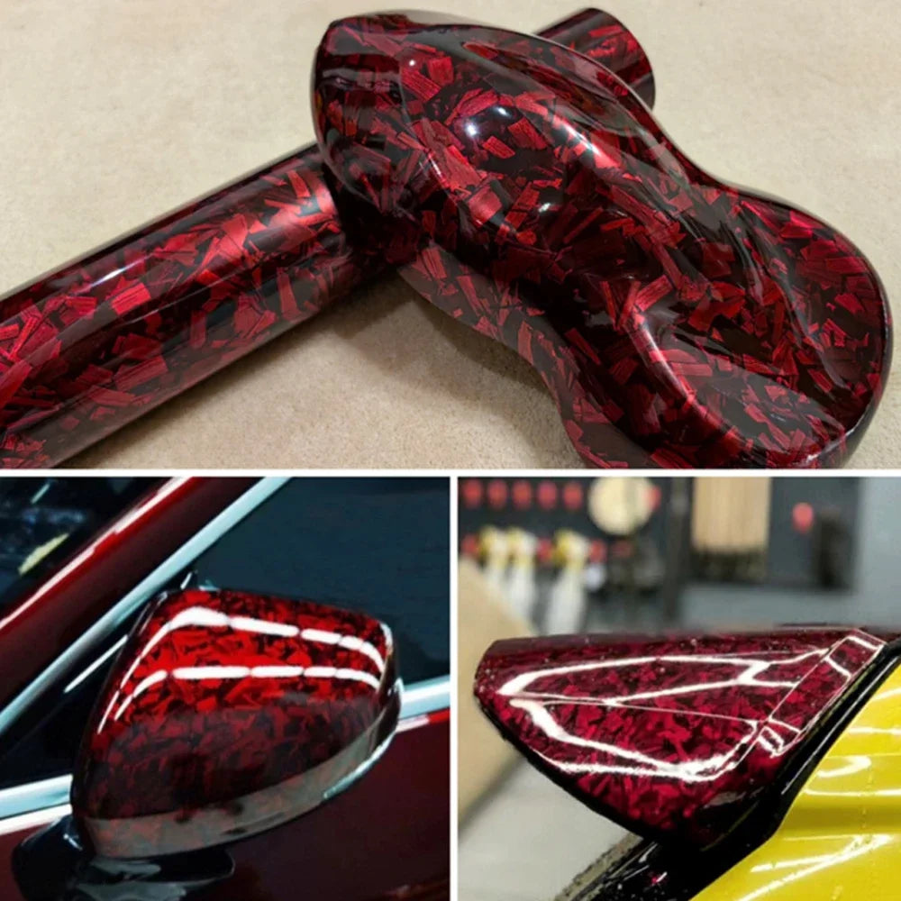 Car Sticker PET Forged Carbon Fiber Color Change Vinyl Film Bubble Free Wrapping Car Accessories Auto Self Adhesive Decals