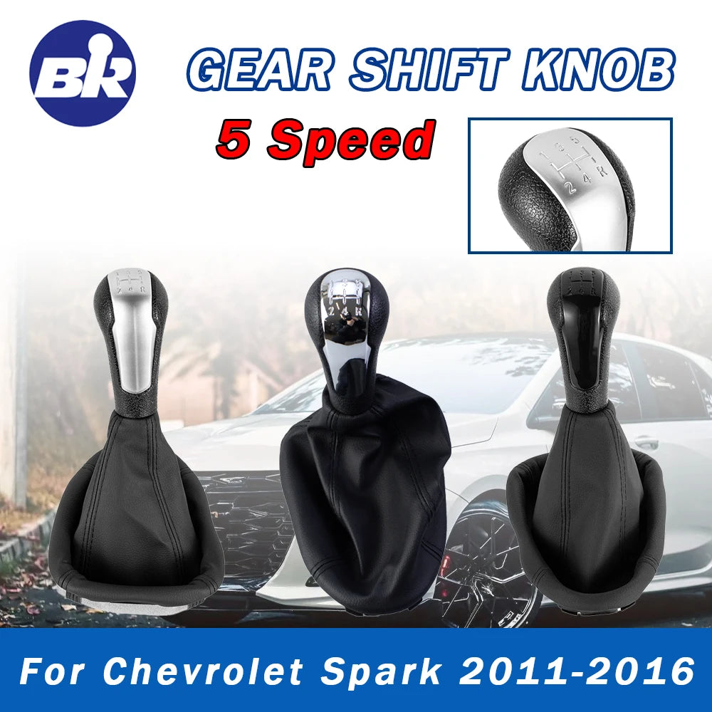 High-Quality 5 Speed Manual Gear Shift Knob For Chevrolet Matiz Spark M300 2011 2012 2013 2014 2015 2016 Car Accessories