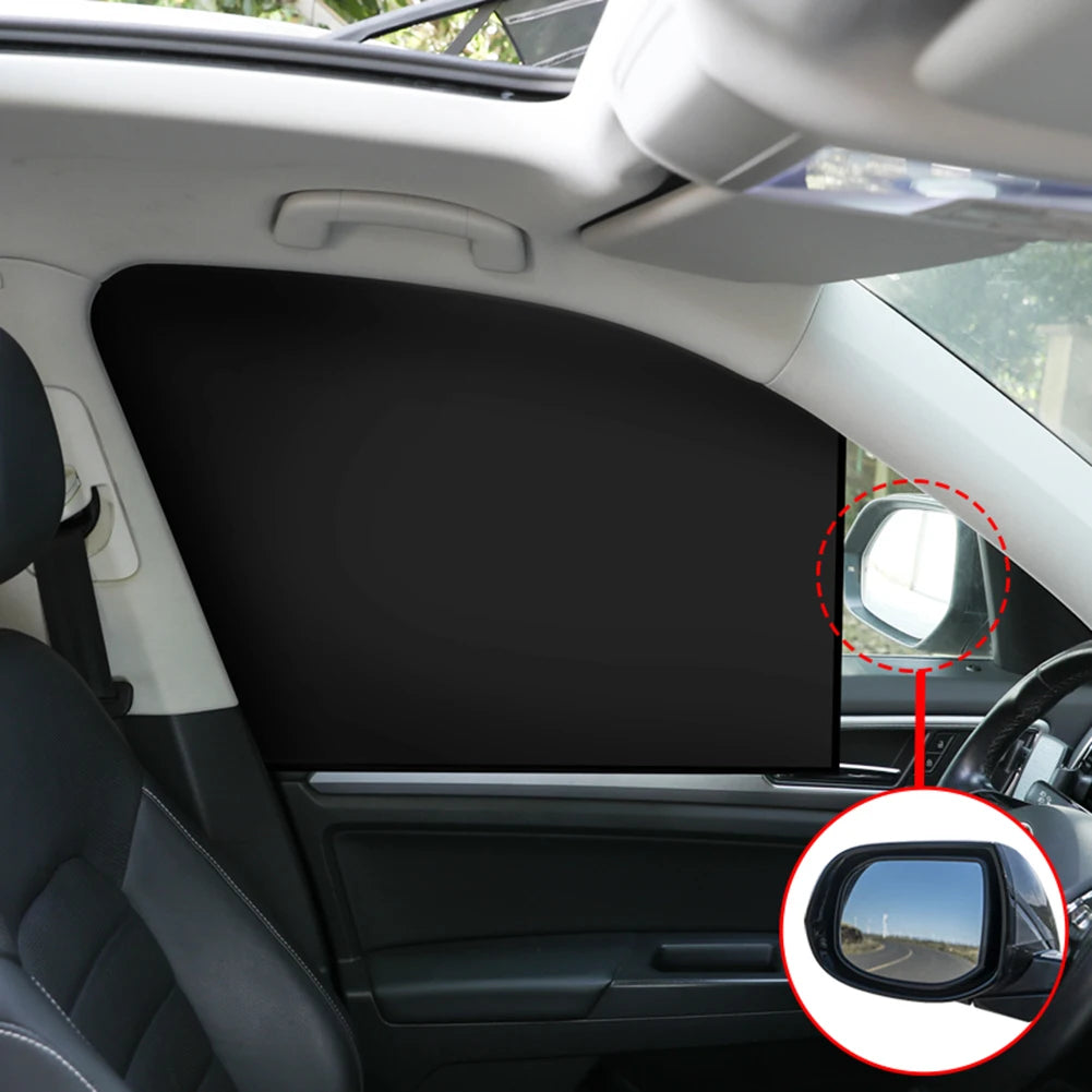 Universal Side Window Shades Summer Protection Magnetic Car Sun Shade Foldable Window Curtain Cover Front Rear Auto Accessories
