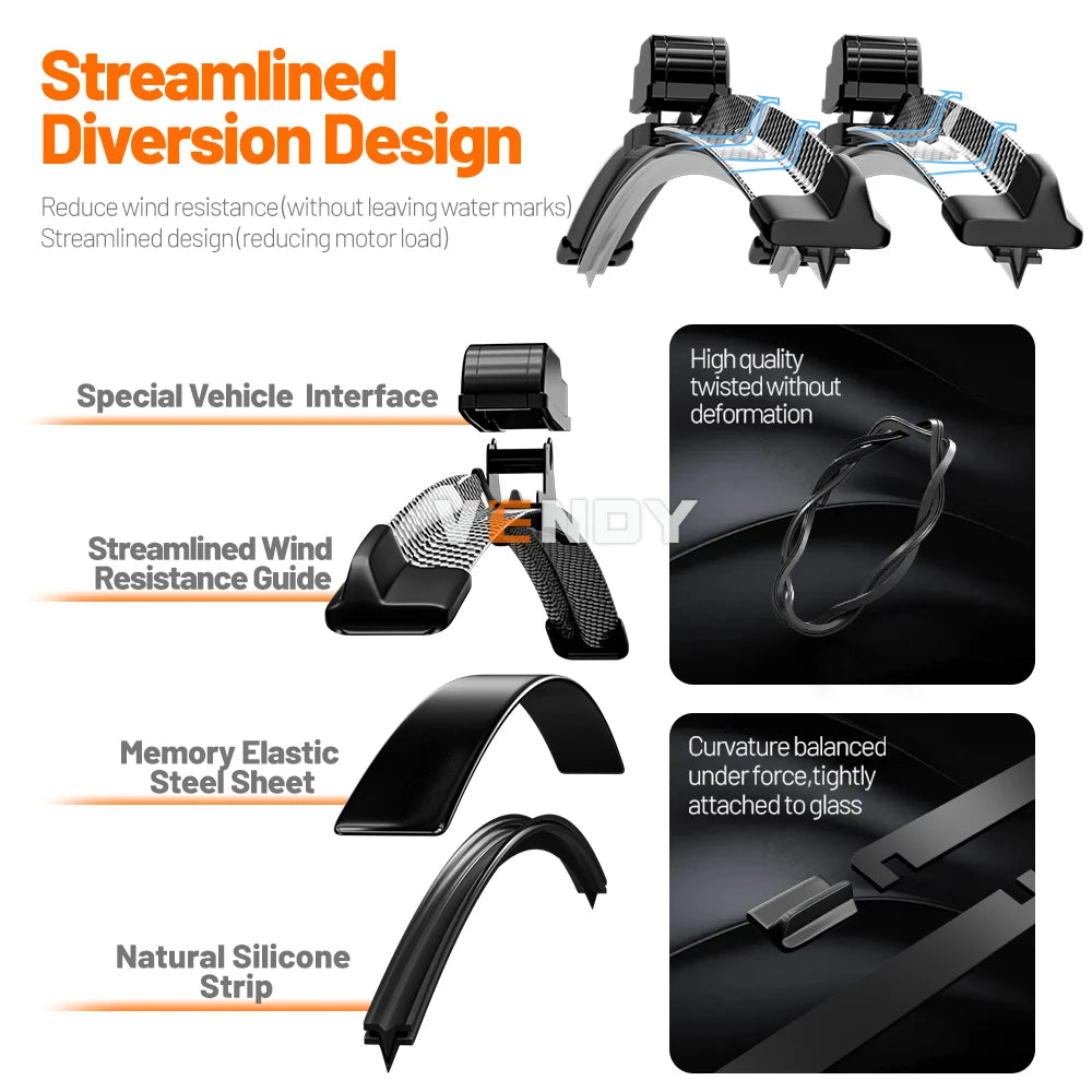 For Peugeot 308 308SW 308CC 2007-2020 2008 2010 2013 2014 2015 2016 2017 2pcs Front Windshield Wiper Blades Windscreen Wipers