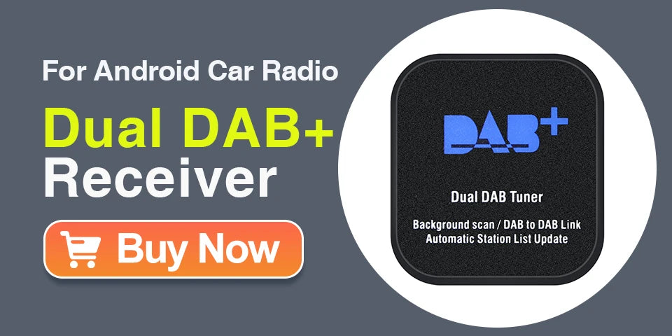 DAB+ Antenna for Android Car Radio With USB Adapter GPS Stereo DAB Receiver Player Automatic Scan Support Channel List LOGO