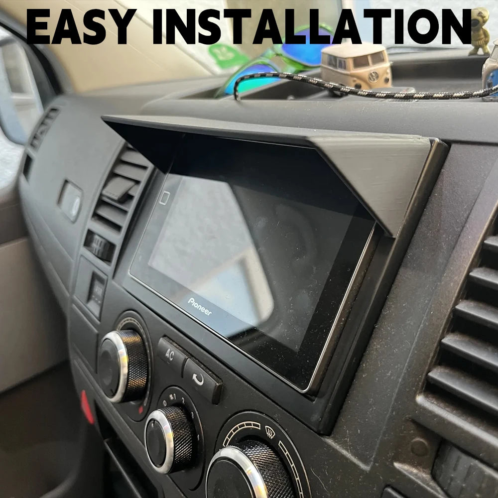 1/2PCS Car Center Console Sunshade For Volkswagen T5  ABS Sun Visor Accessories