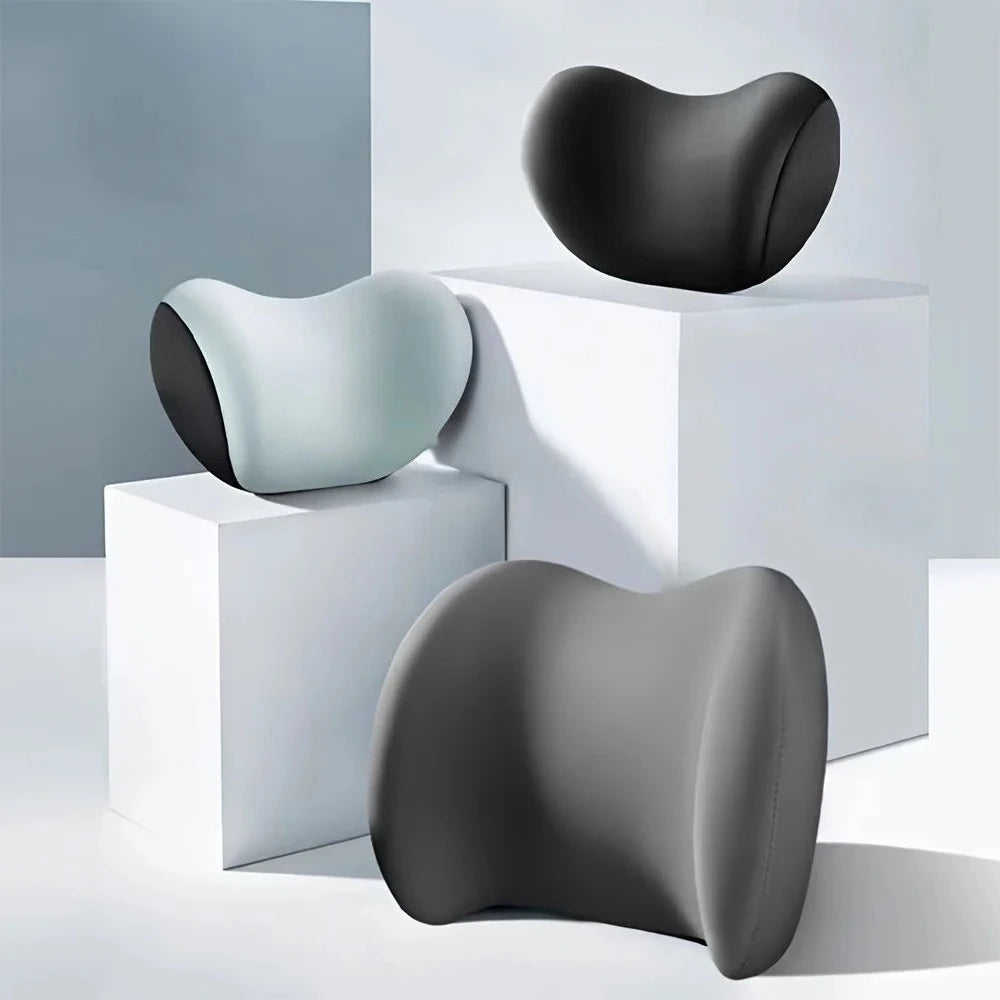 Car Neck Pillow Protector Memory Foam Auto Seat Headrest Pillow Soft Waist Cushion Car Neck Cushion Backrest Lumbar Support