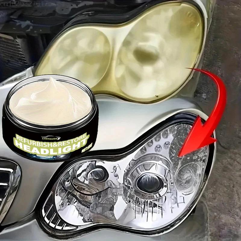 1 Piece of Glass Polishing Compound Cleaner, Window Cleaner, Glass Scratch Remover, Car Glass Cleaning Powder Paste, Safe Windshield Polishing Wax