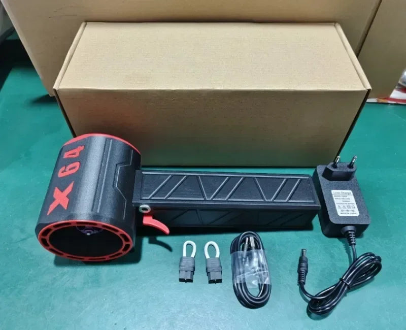 Violent Turbo Fan 11Blade Blower Fan 8000mAh Brushless Motor Air Blower 64mm Duct Turbo Jet Fan Strong Dust Blower Electric Drye