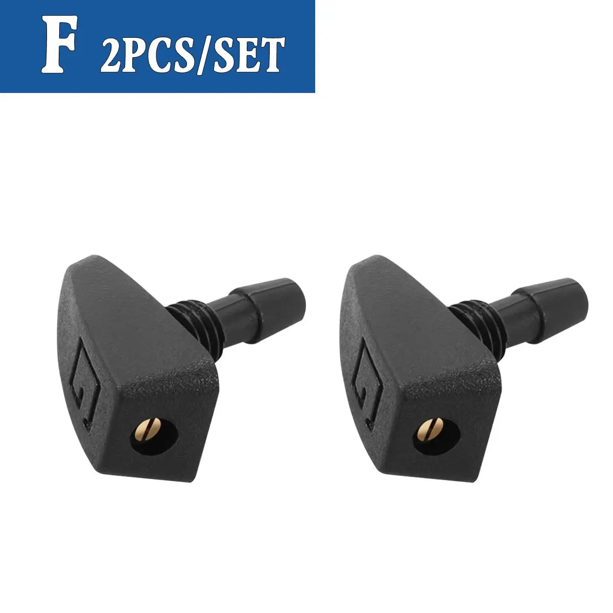 2PCS Auto Front Windshield Wiper Nozzle Car Fan-shaped Mist Windscreen Washer Water Spray Jets Nozzles Accessories