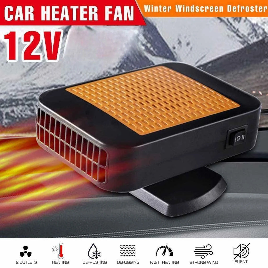 12V 200W Portable Fast Heating Auto Car Heater Defroster Demister Electric Heater Windshield ABS Heating Fan for Car Truck