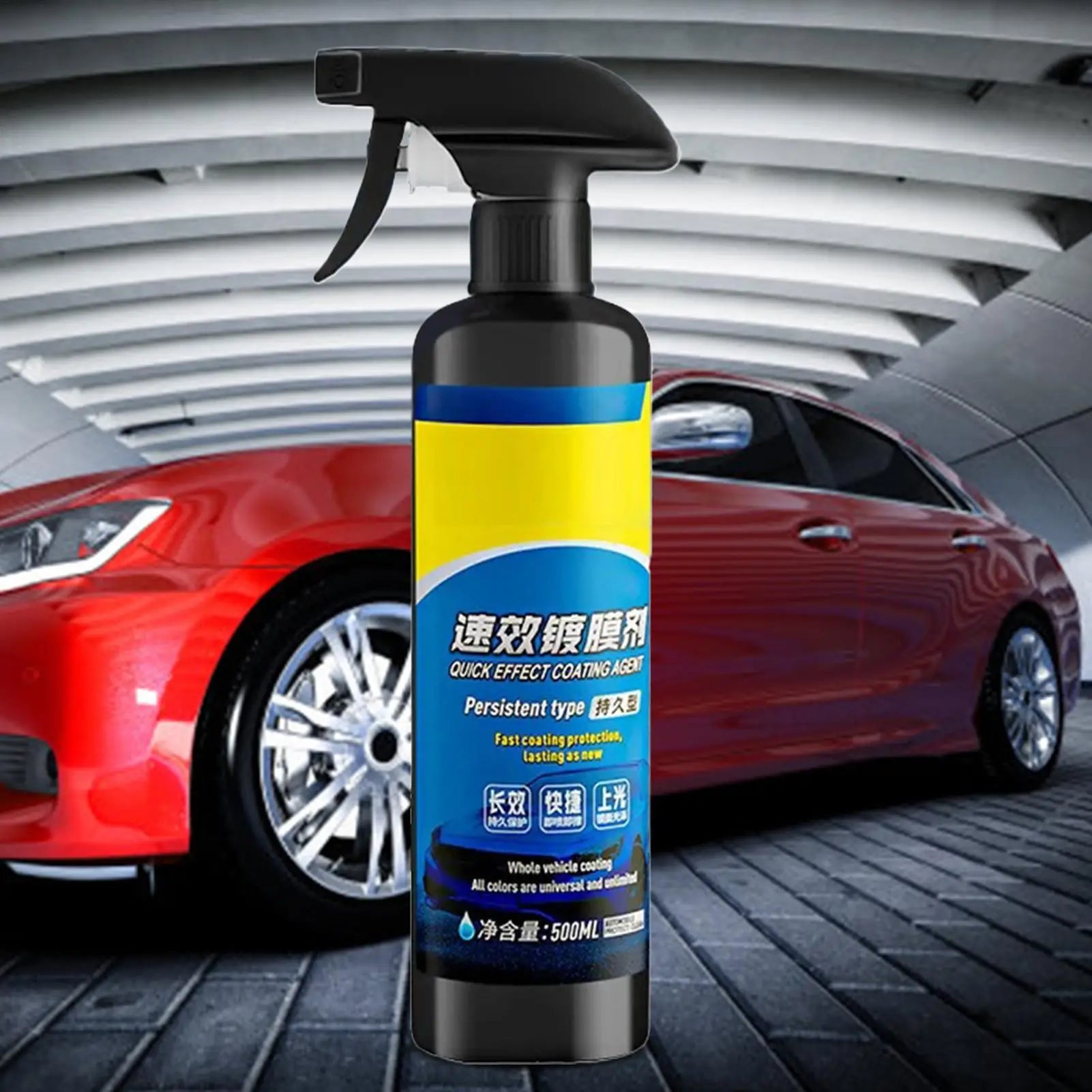 Car Coating Agent Polish Spray Waterless Wash Wax 500ml Quick Effect Scratch Wax Polish Waterless Wash Oil Film Glass Cleaner