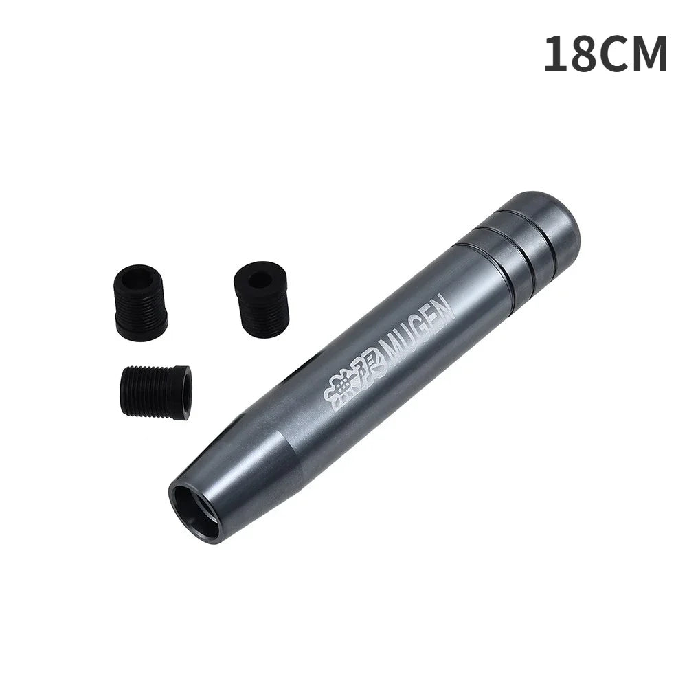 Universal Auto JDM 18cm Length Aluminum Gear Shift Knob Racing Car Shift Gear Knob MUGEN
