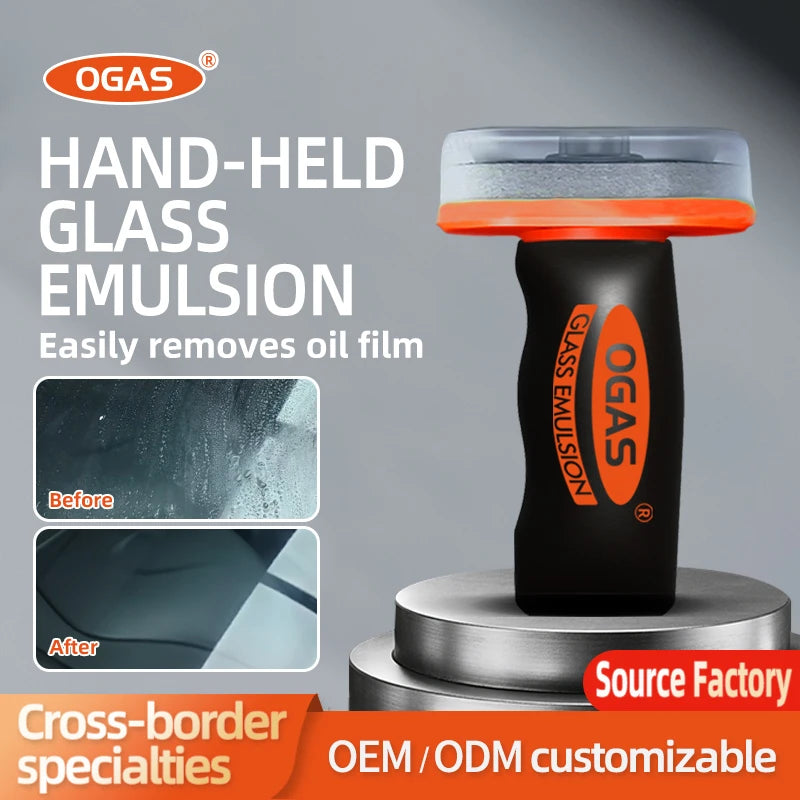 OGAS Glass Oil Film Cleaning Brush Windshield Oil Film Coating Cleaning Paste Automobile Foam Cleaner Without Damaging Glass New