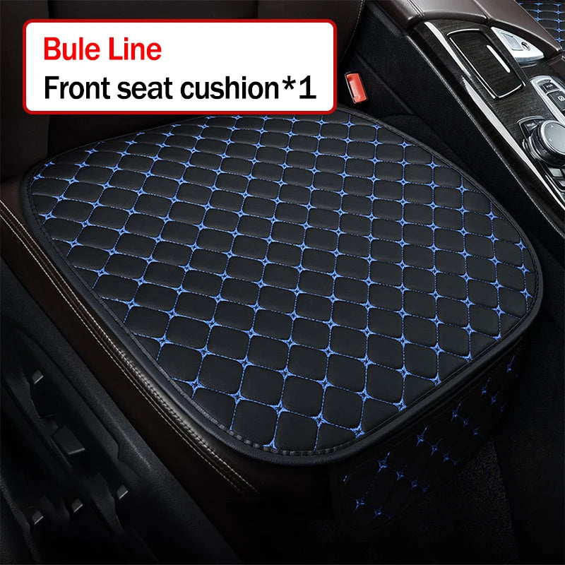 High quality Pu Leather Car Seat Cover Seat Back Soft Cushion Universal Front and Rear Car Seat Cushion Carpet Pad Four Seasons