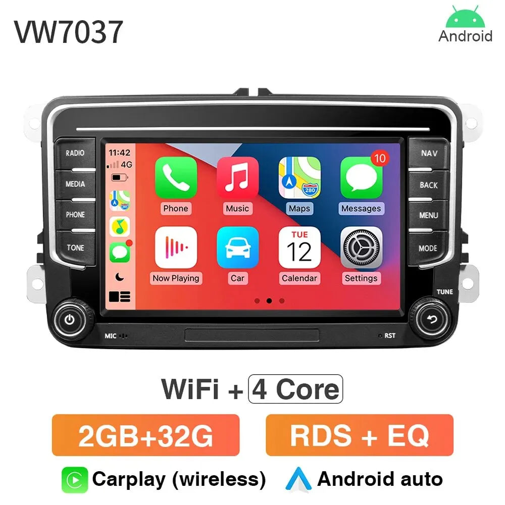 GRANDnavi Android13 Car Radio GPS For VW Volkswagen Skoda Octavia Golf 5 6 Touran Passat B6 Polo Jetta 2Din Multimedia Player