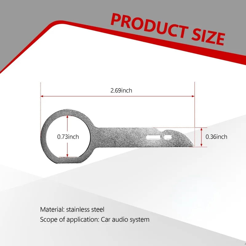 4Pcs Car Radio Removal Tool Stereo Extractor Key Release Pin Head Unit Audio Install Tool For VW Audi Ford Mercedes Benz Skoda