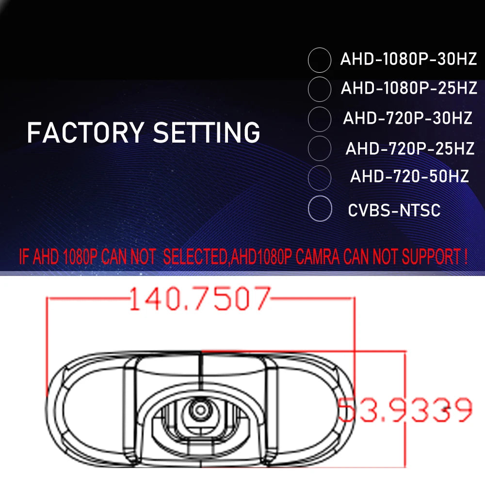 Parking AHD 1080P Car Rear View  Camera for Renault Trafic 2001-2014 Opel/Vaxhall Vivara Nissan Primastar X83 2001-on