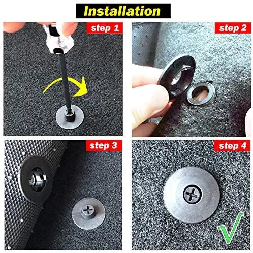10pcs Universal Car Floor Mat Clips Retention Holders Grips Carpet Fixing Clamps Buckles Anti Skid Fastener Retainer Resistant