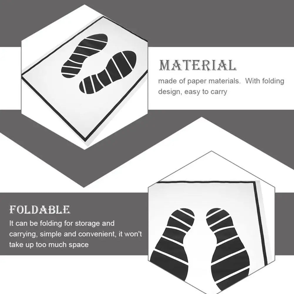 25/50/100Pcs Disposable Car Foot Mats Portable Paper Vehicle Foot Pads For Protection Disposable Car Mat Paper Anti-dirty Mat