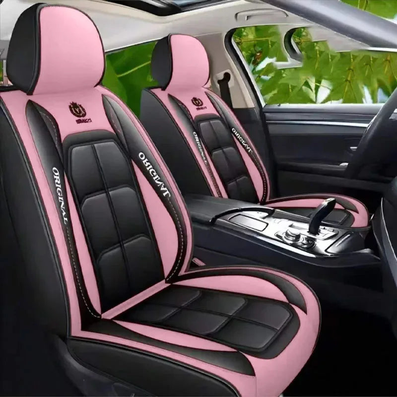 All inclusive seat cover, full leather car seat cushion, single seat driver and passenger seat cover, all season universal pad