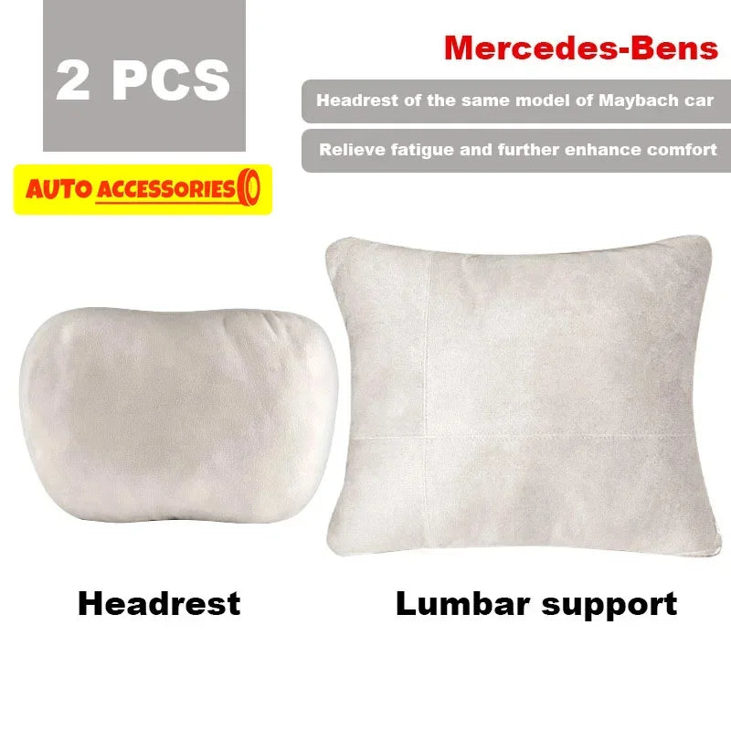Car Headrest Neck Support Seat / Maybach Design S Class Soft Universal Adjustable Car Pillow Neck Rest Cushion High Quality