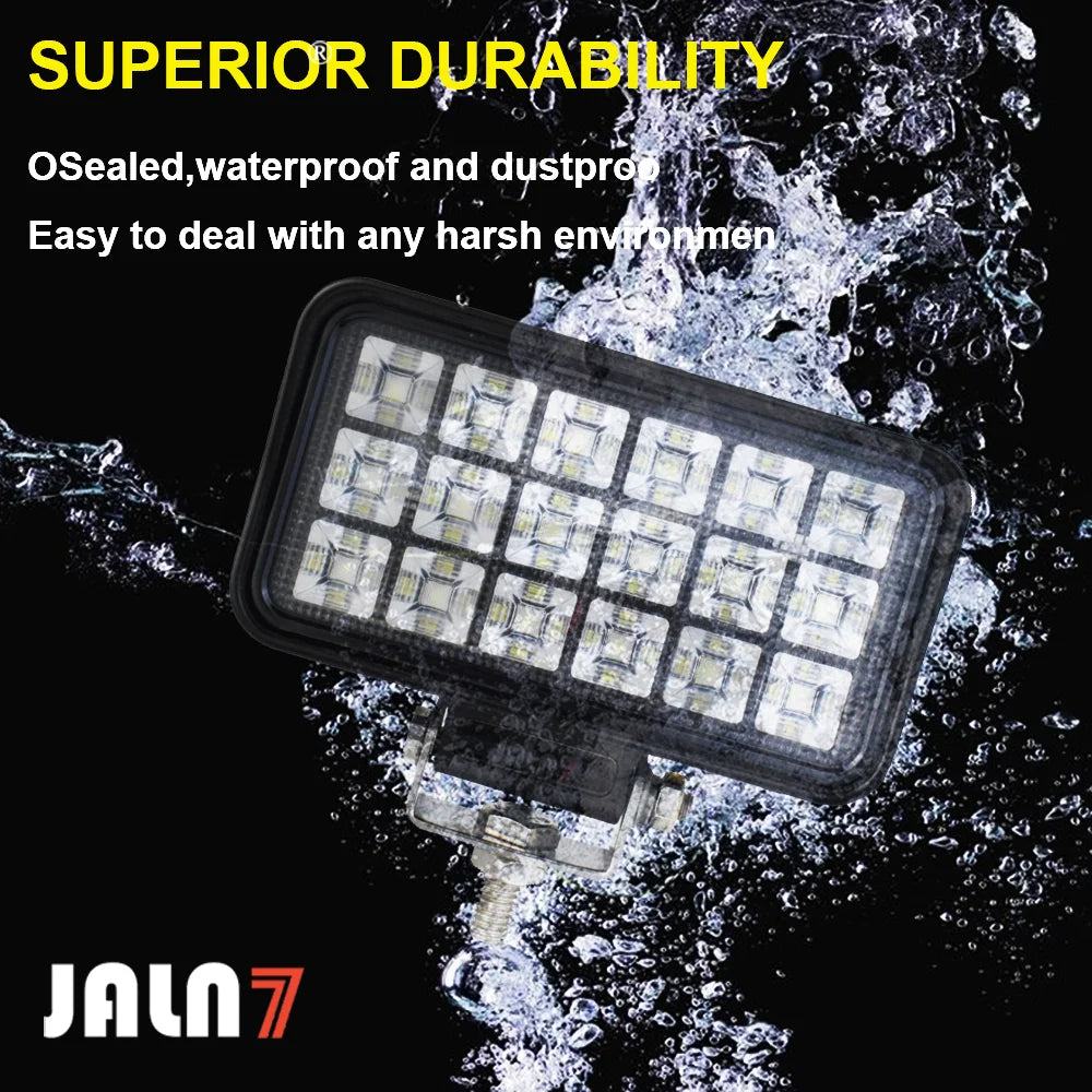 JALN7 Forlift LED Work Light Flood Lamp 4.3 inch Heavy Equipment Vehicles Truck Tractor Cart Boat ATV UTV 27W 4050LM 12V 24V
