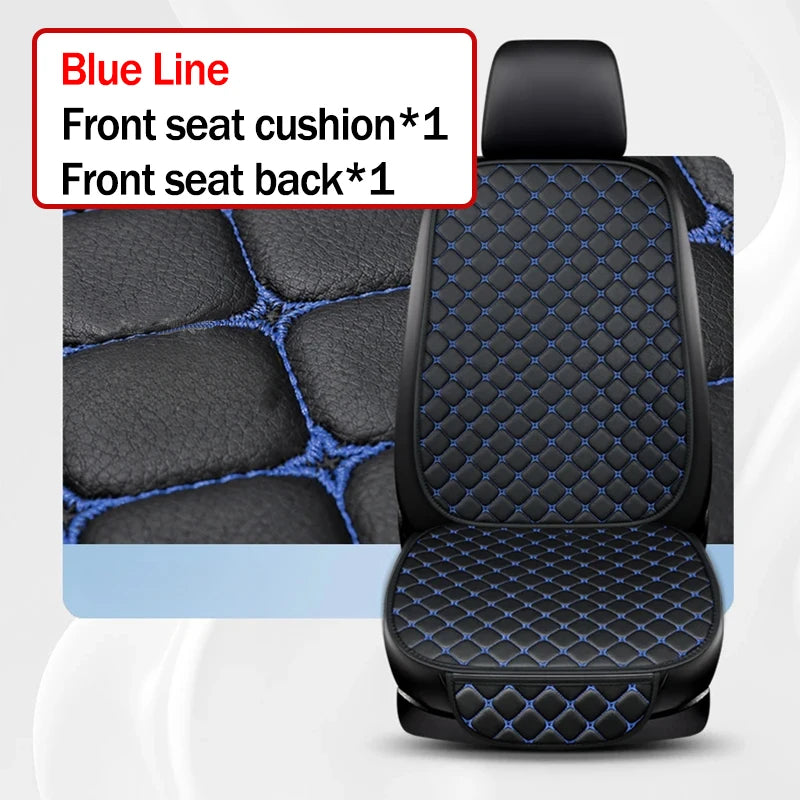 High quality Pu Leather Car Seat Cover Seat Back Soft Cushion Universal Front and Rear Car Seat Cushion Carpet Pad Four Seasons