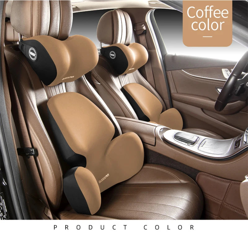 Update Car Lumbar Support Pillow Auto Neck Pillow Waist Support Removable Washable Backrest Universal Vehicle Cushion