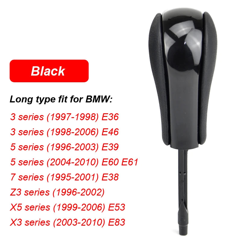 Automatic Car Gear Shift Knob For BMW E39 E46 E53 E60 E61 E63 E64 E81 E82 E87 E90 E91 E92 E93 E83 ABS Carbon fiber Car Styling
