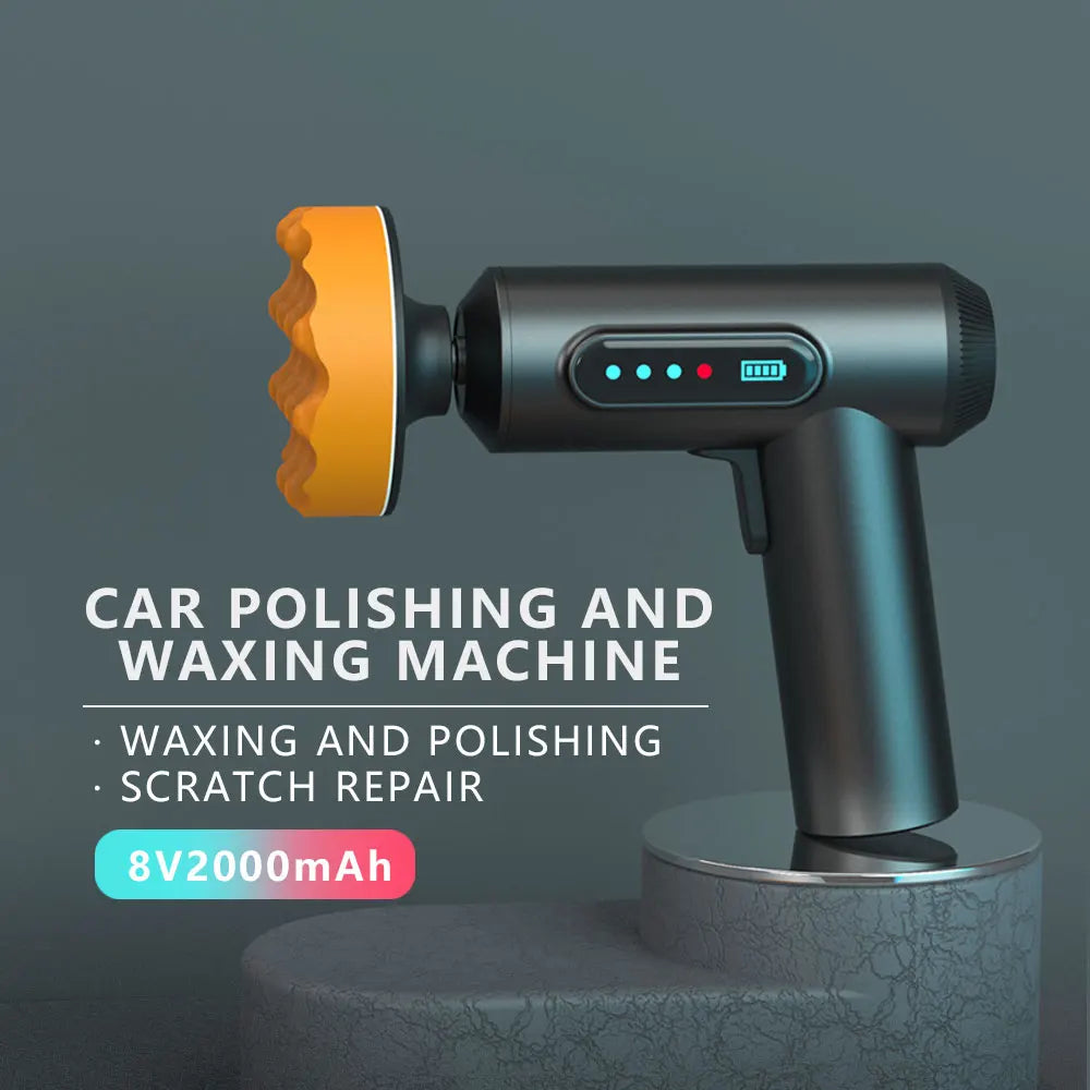Car Polishing Sanding Machine Wireless Car Paint Scratch Repair Windscreen Glass Oil Film Remove Machine Leather Care