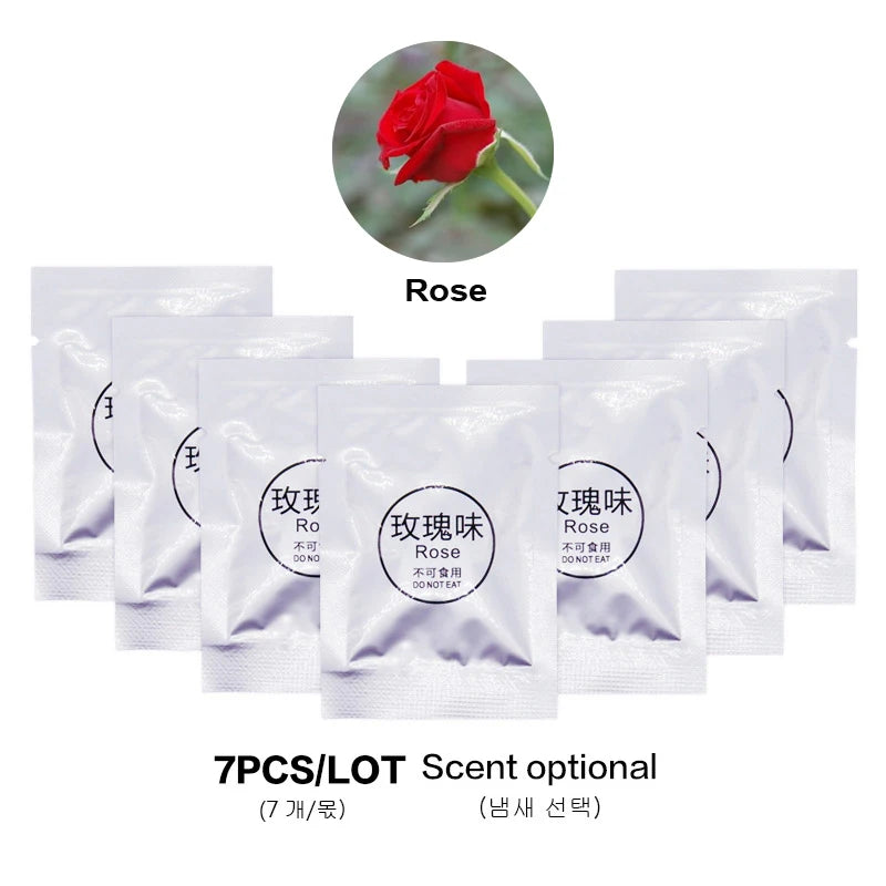 7pcs Car Air Freshener Supplement Solid Fragrance Scent Air Outlet Perfume Refill Tablets Ocean Lemon Lavender Fillers