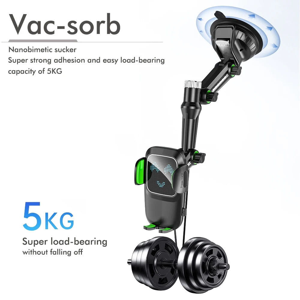 Suction Cup Phone Holder Windshield/Dashboard/Window Universal Suction Cup Car Phone Holder Mount with Sticky Gel Pad Compatib