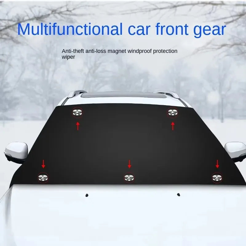 Magnetic car snow shield Car sun shield Thickened frost protection and sun protection car cover