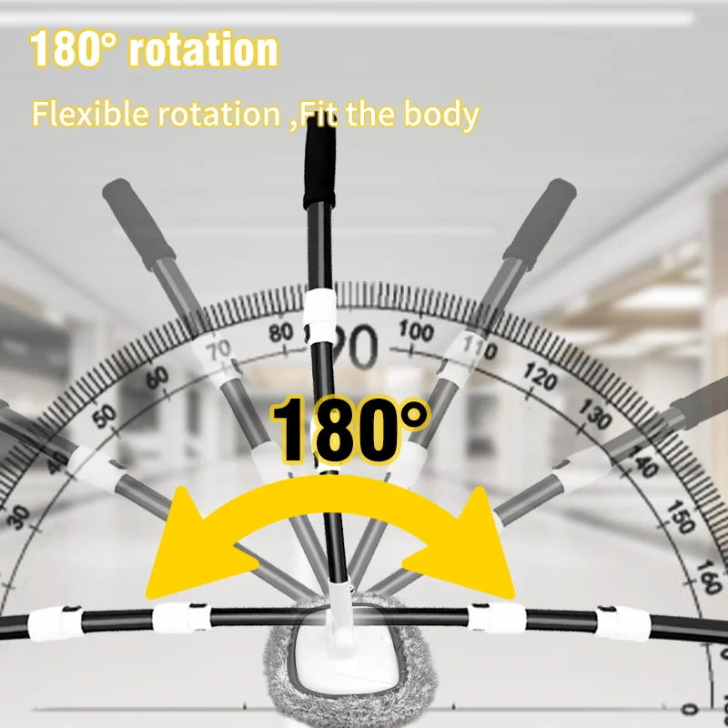 2025 New 15 Degree Bend Car Cleaning Brush Car Wash Brush 3-Section Broom Telescoping Long Handle Cleaning Mop Cleaning Tools