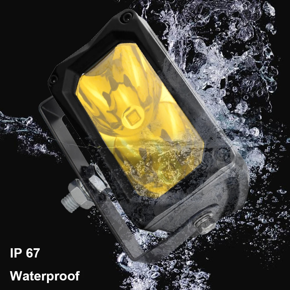 LED Pods LED Driving Lights 3.5 Inch 60W LED Spot Lights Off Road Backup Fog Spotlights Ditch Light 2 Pack for Motorcycle Truck