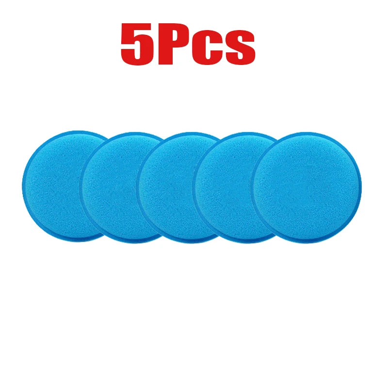 10Pcs Round Car Waxing Polish Sponges Car Detailing Tools High Density Foam Applicator Pads Curing and Polishing Sponge Car Wash