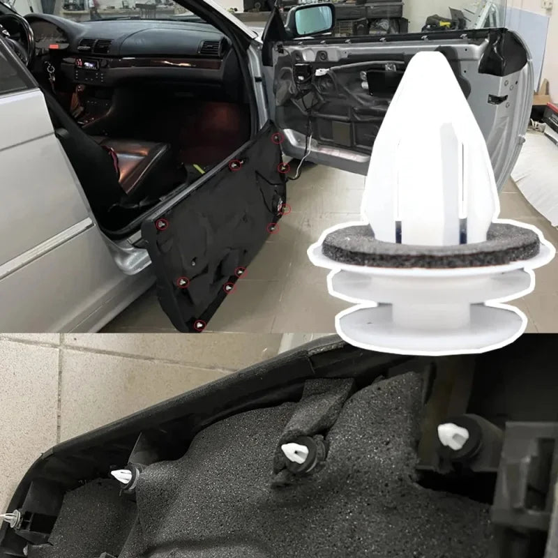 Car Door Panel Clip Universal Auto Bumper Mudguard Automotive Fastener Clip Auto Body Push Retainer Pin Rivet Car Accessorie