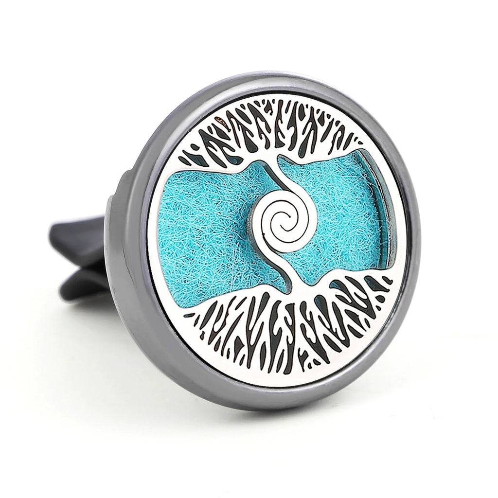 1PC Refillable Car Air Freshener Perfume Diffuser Clip with 10pcs Pads Auto Vent Interior Aromatherapy Diffuser