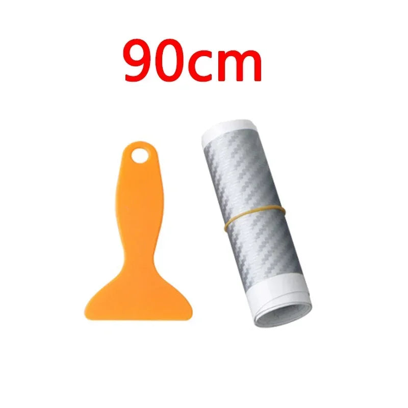 Car Rear Bumper 90/104cm  Sticker Carbon Fiber Protective Pad Anti-Scratch Cover Car Edge Board Scuffproof Decal Strip