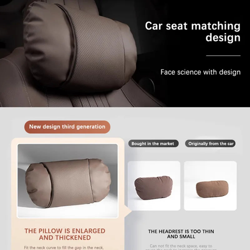 Car Seat Headrest Restraint Auto Safety Head Neck Rest Relax Pillow For Mercedes Benz W205 W206 W211 W212 W213 W214 C E Class