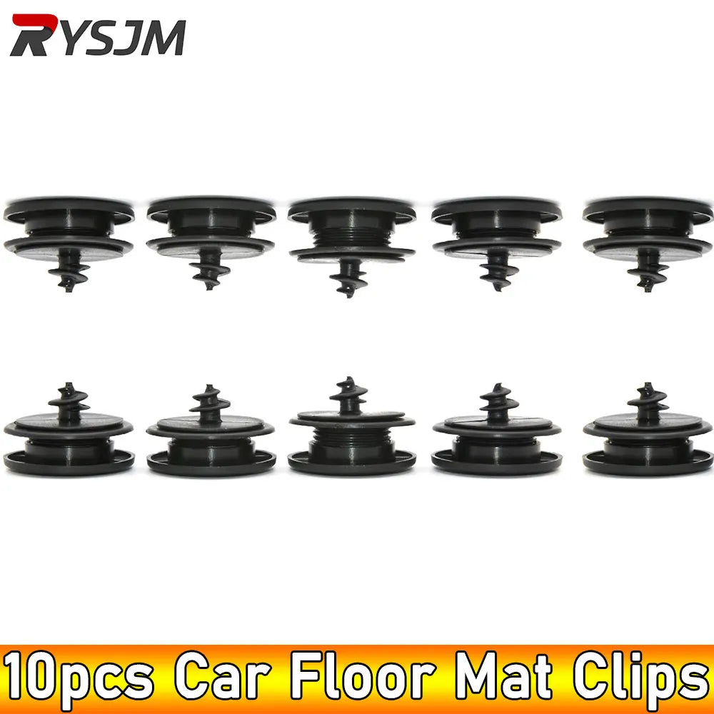 AD 10pcs Universal Car Floor Mat Clips Retention Holders Grips Carpet Fixing Clamps Buckles Anti Skid Fastener Retainer Resistan