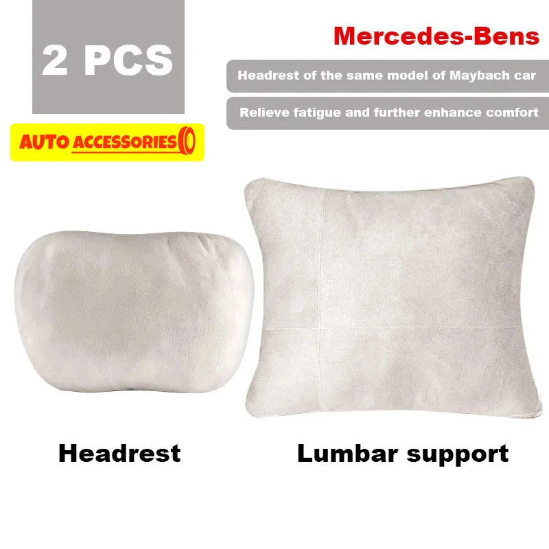 Car Headrest Neck Support Seat / Maybach Design S Class Soft Universal Adjustable Car Pillow Neck Rest Cushion High Quality
