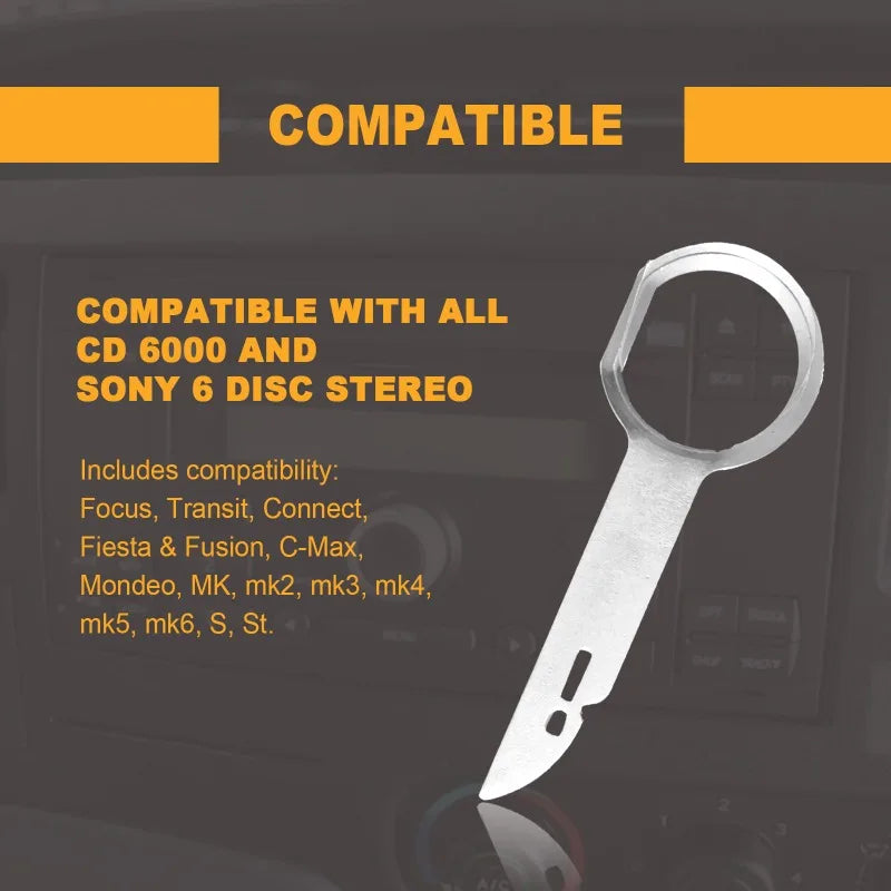 4Pcs Car Radio Removal Tool Stereo Extractor Key Release Pin Head Unit Audio Install Tool For VW Audi Ford Mercedes Benz Skoda