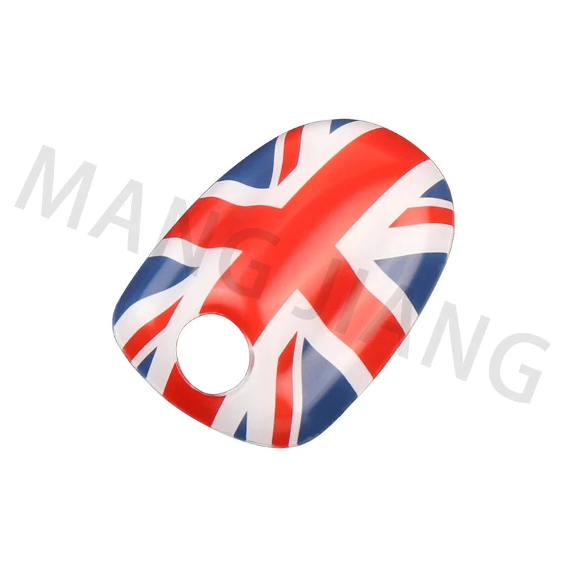 Car Wiper Water Spray Nozzle Covers Stickers Union Jack For Mini Cooper F54 F55 F56 F57 F60 Decorative Shell Car Accessories