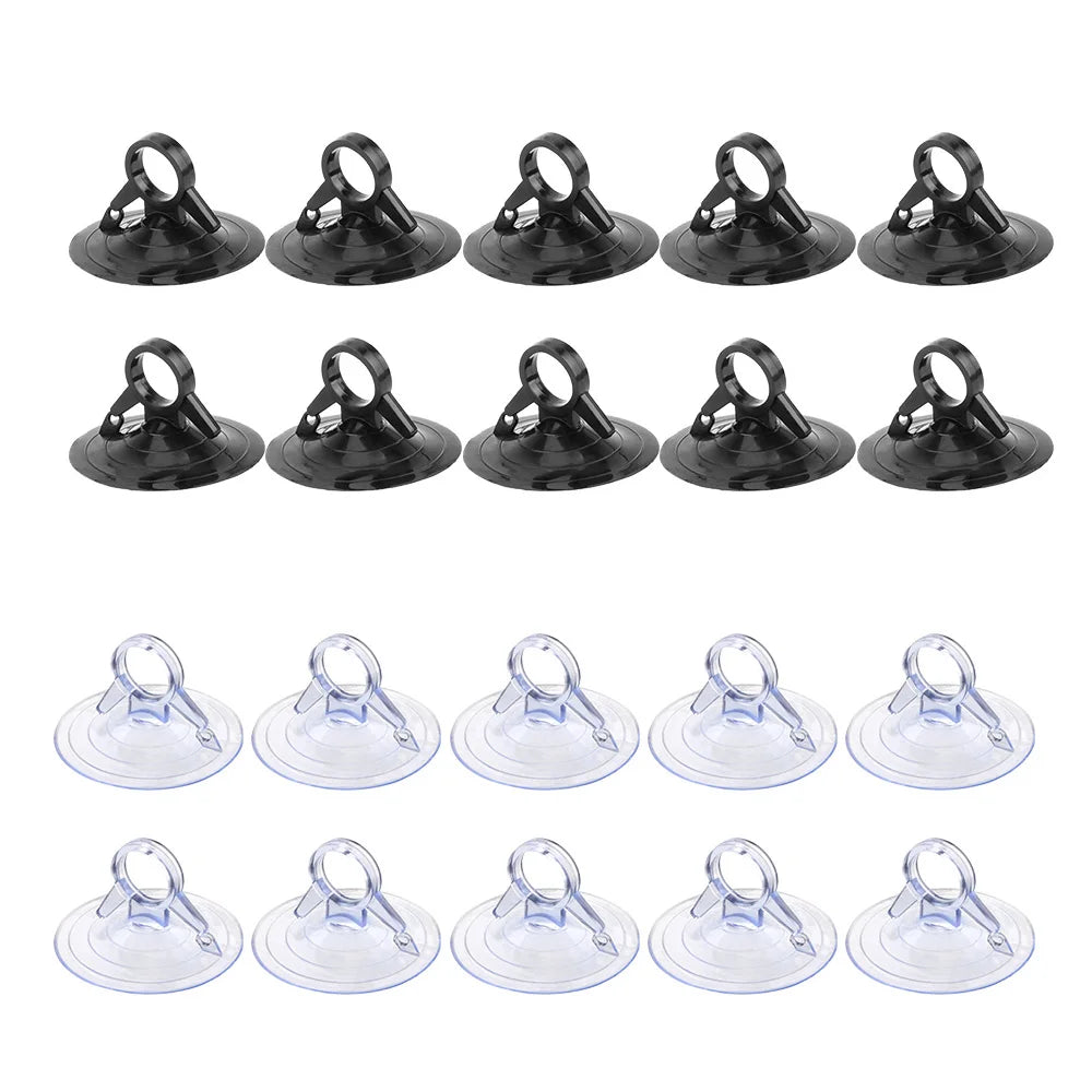 Car Sun Visor Fixing Suction Cup 45mm Black/transparent Rubber Suction Cup Suction Cup Hook Automobile Clip Fastener Accessories